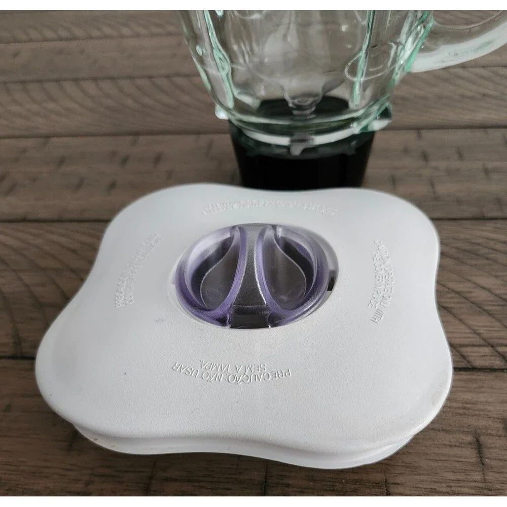 Osterizer 10 Speed Blender White Glass Jar Model 6630 Tested Works Great - Picture 9 of 12